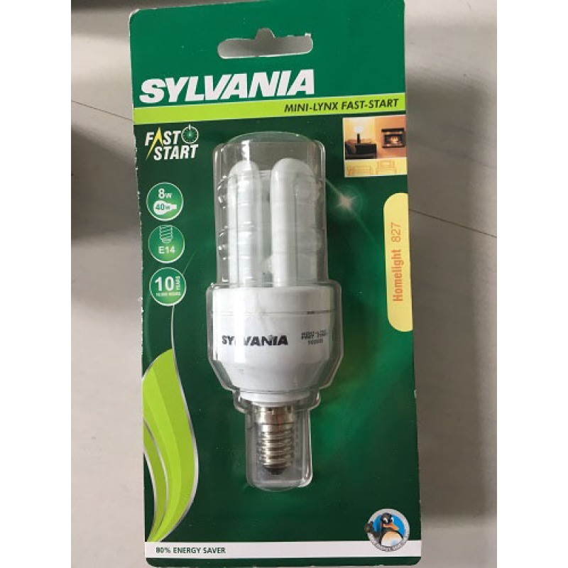 Plaats Crimineel Besnoeiing Sylvania MINI-LYNX Fast Start Spaarlamp 8W, E14, 450 lumen, Energielabel A