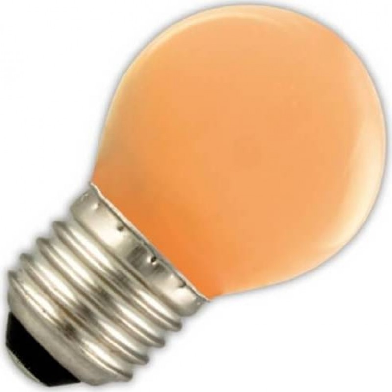 Reserveren tijdelijk Helder op Calex E27 1 Watt LED Kogellamp 240V 12lm Oranje