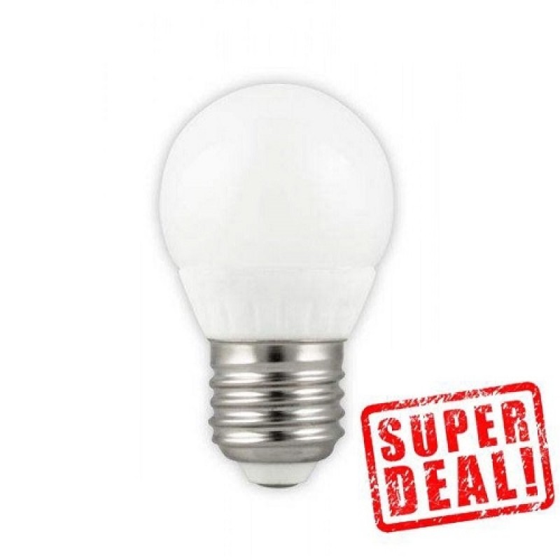 LED Kogellamp E27 watt 240V 12lm Geel